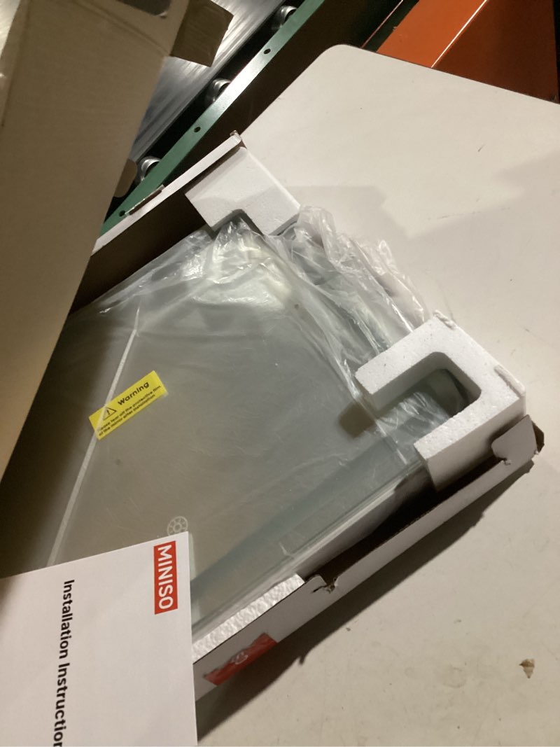 Condition photo showing Good Condition for MINISO Vanity Mirror with Lights, 9.8" x 11.8" LED Makeup Mirror, Light & Brightness Adjustment, Smart Sensor, Aluminum Alloy Metal White Frame, with 5X Magnifying Glass Round-angle 9.8"L x 11.8"W