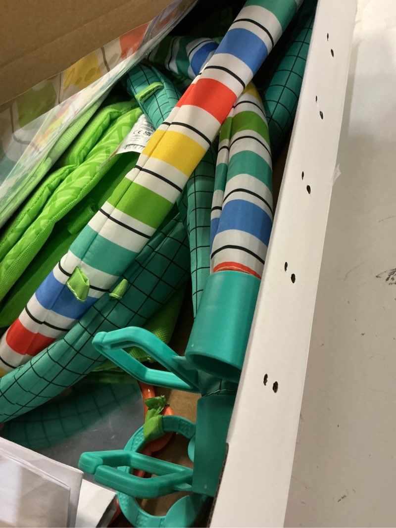 Condition photo showing Good Condition for bright starts wild wiggles baby activity gym & machine-washable play mat - green