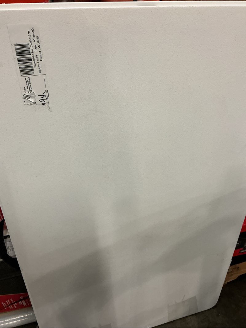 Condition photo showing Good Condition for mainstays black 8 foot easy fold folding plastic table, heavy duty, indoor outdoor, scratch resistant, stain & uv damage