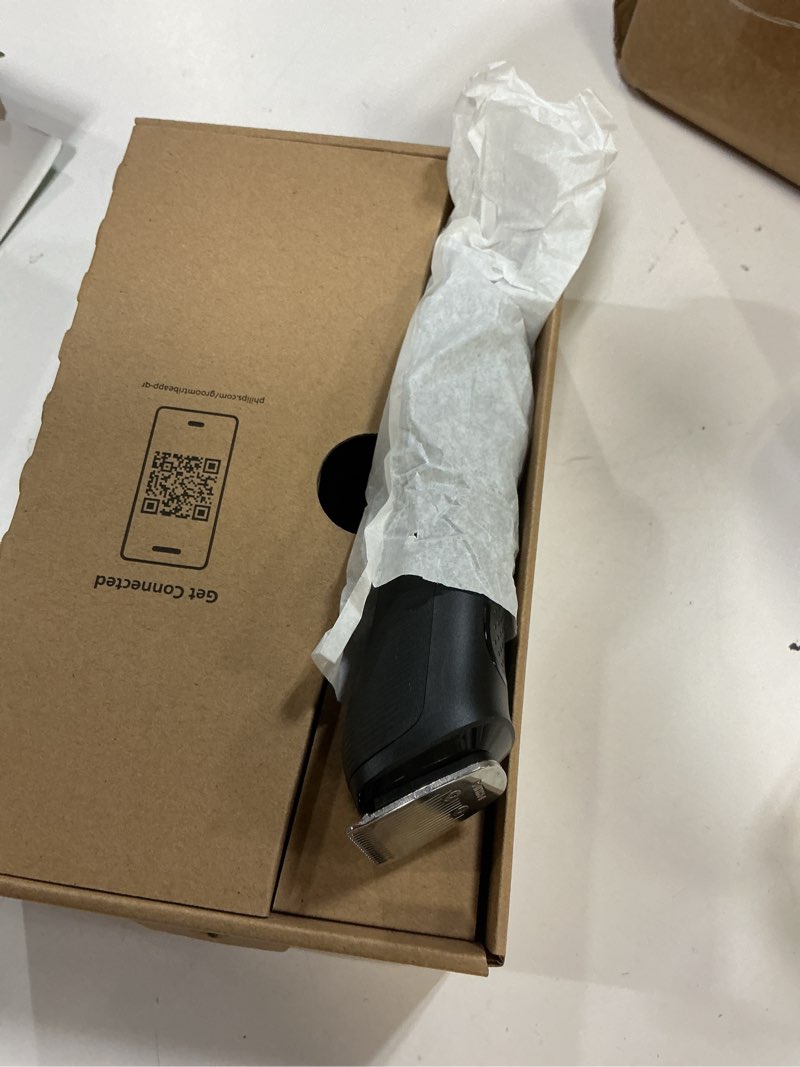 Condition photo showing As Is for philips norelco all-in-one 3000 series 13 in 1 trimmer for men, beard trimmer & head hair clipper, full metal self-sharpening blades & 8 length settings, mg3939/50 black mg3939/50 - 13 pieces + full metal blades