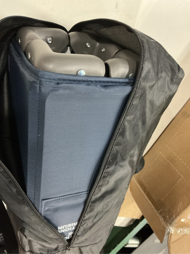 Condition photo showing New/Like New for pamo babe compact pack and play - portable crib for baby, lightweight foldable travel playard with mattress pad & carry bag, safe breathable travel bed for home, trips & family visits, cute pattern blue