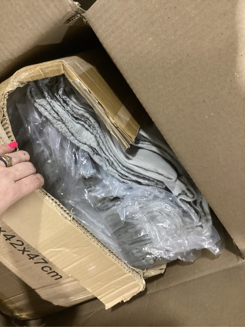 Condition photo showing Good Condition for Newwiee 48 Pcs Fleece Throw Blankets Bulk Outdoor Wedding Guest Gifts Soft Lightweight Sleepover Lap Blankets Pet Home Sofa Couch Office Donation Homeless, 50 x 60 Inch (Gray) Gray 48