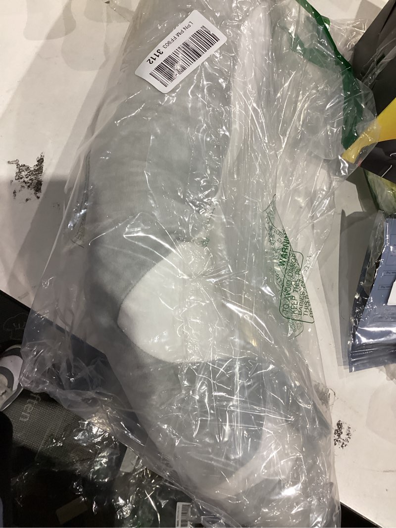 Condition photo showing As Is for SHINUOER Cute Cat Plush Long Body Pillow – Soft Cartoon Stuffed Animal Doll, Kawaii Cat Plushie Cuddle Toy for Kids, Girls & Girlfriend (Gray, 27.5 Inch) Gray 27.5 inches