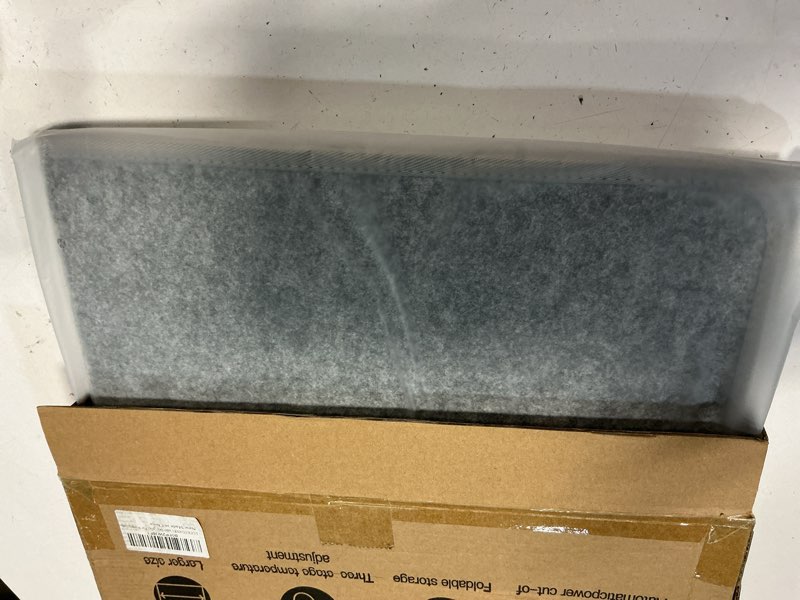 Condition photo showing New/Like New for under desk heater leg feet foot warmer,personal portable space heaters quiet small for office home indoor use large room,electric energy efficient,essentials supplies for women grey