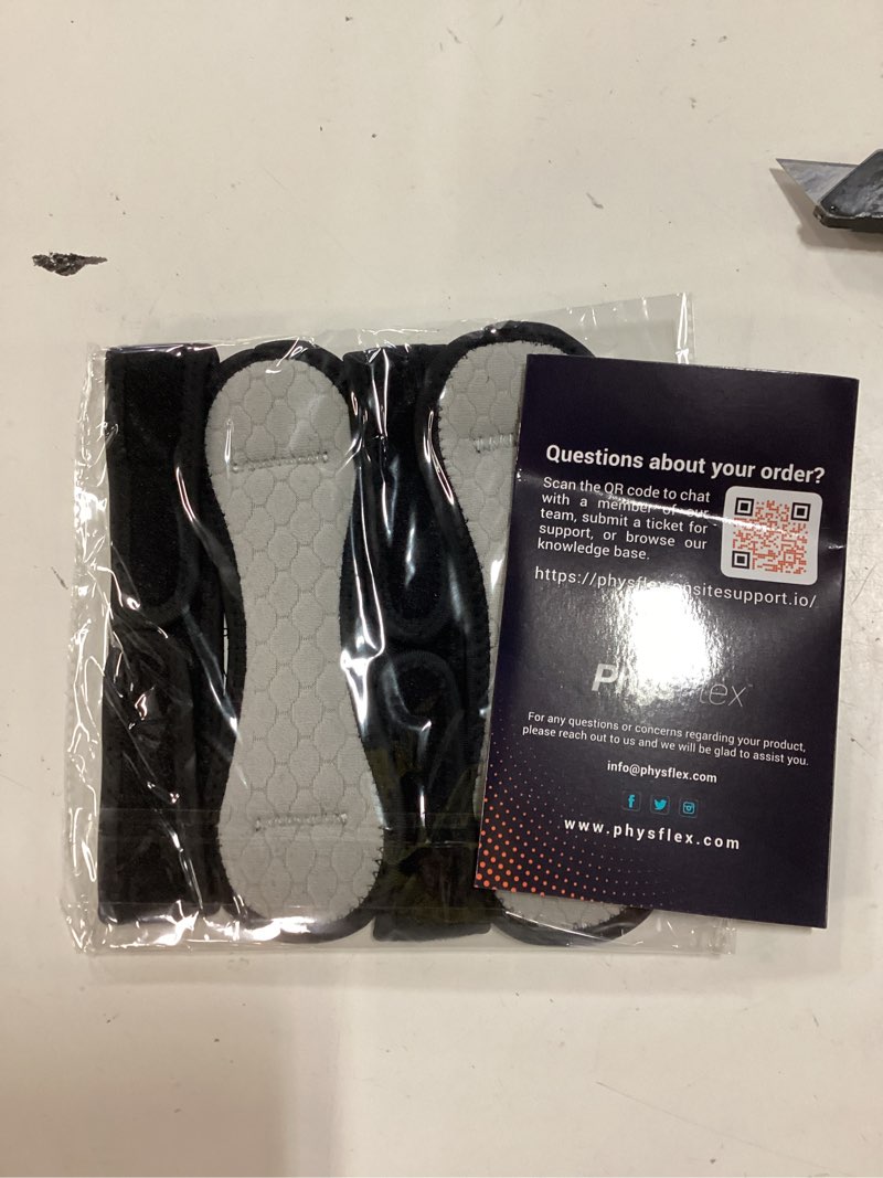Condition photo showing New/Like New for physflex 2 pack patellar tendon support strap - knee brace for pain relief, patella band for basketball, jumpers knee, tendonitis, adjustable patella stabilizer strap for men & women
