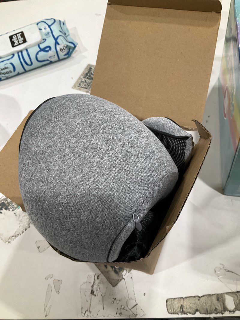 Condition photo showing Good Condition for szxyx travel pillows - 100% pure memory foam neck pillow for airplanes, comfortable breathable cover, 360° support stowable pillows for sleeping, car, airport travel essentials dark grey