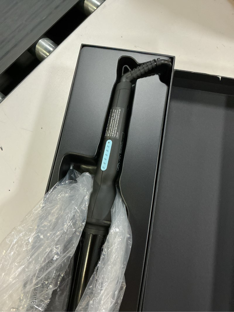 Condition photo showing Good Condition for bio ionic long barrel curling iron with moisture heat technology & nanoionic mx versatile curling wand - multiple barrel sizes for tight, classic, loose & soft curls 1.25 inch (loose curls) black