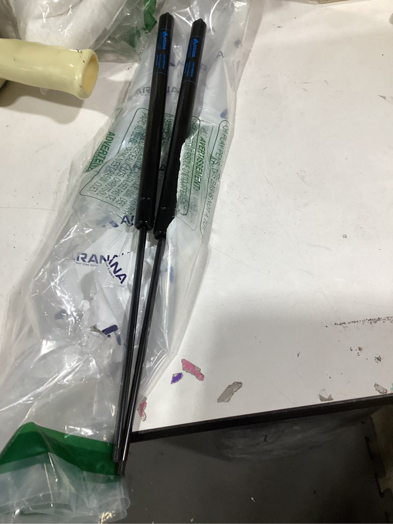 Condition photo showing Good Condition for Similar product not like stock photo similar ARANA C16-03795 691003 Gas Struts 12 inch 24LB/107N, C16-33420A C16-09903 12 inch Gas Shock Lift Supports for Leer Camper Shell Topper Window Truck Canopy Cap Toolbox Snugtop Replacement Parts, 2Pcs