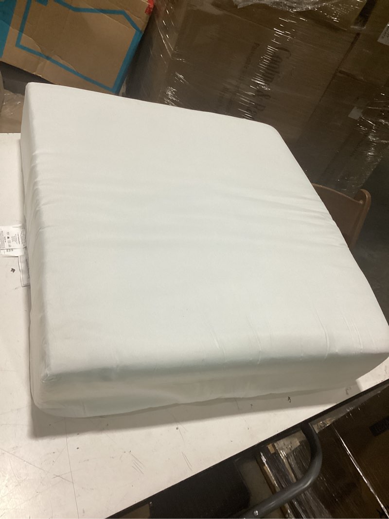 Condition photo showing Good Condition for fouxtel extra thickness 5 layer couch cushion replacement, 22\"x24\"x5\" sofa cushions replacement, memory foam upholstery cushion, supportive&soft sofa cushion foam with removable cover white-gel memory foam 22\"x24\"x6\"