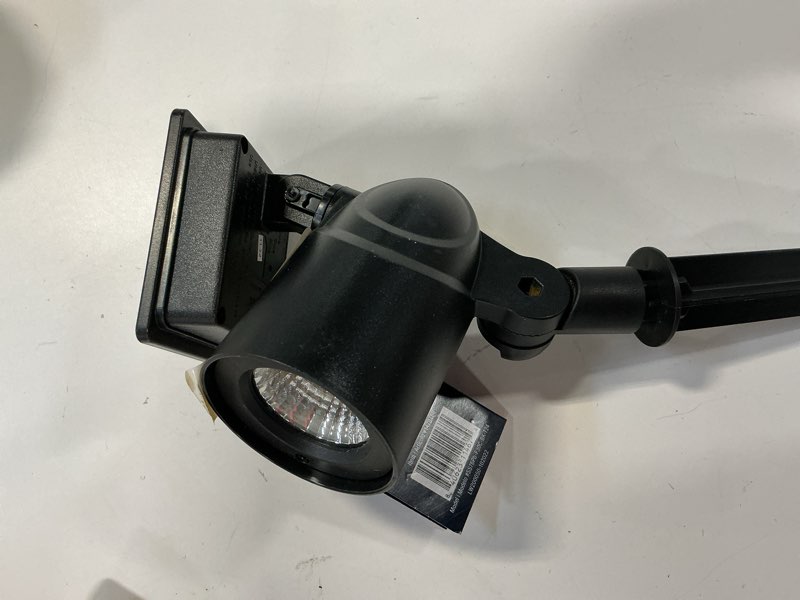 Condition photo showing As Is for Harbor Breeze 60LM Solar RGBW Spot Light 0.8 -Watt Black Solar LED Flood light(pack of 4)