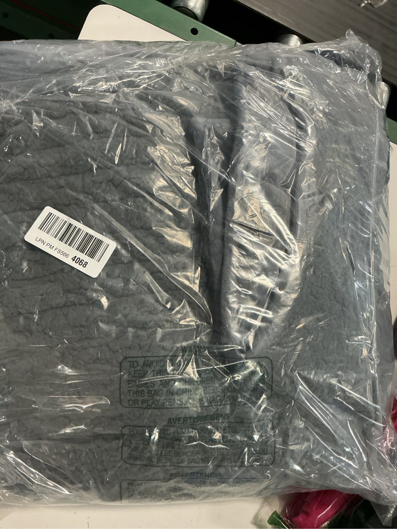 Condition photo showing New/Like New for CuteKing Heated Weighted Blanket for Adults - 50"x60" 12lbs Electric Throw Fast Heating Heavy Blanket 1/2/4/6/8 Hour Auto Off 10 Heat Levels Over-Heat Protection Soft Flannel Sherpa Dark Grey (Heated Weighted Blanket) 50''x60''-12lbs