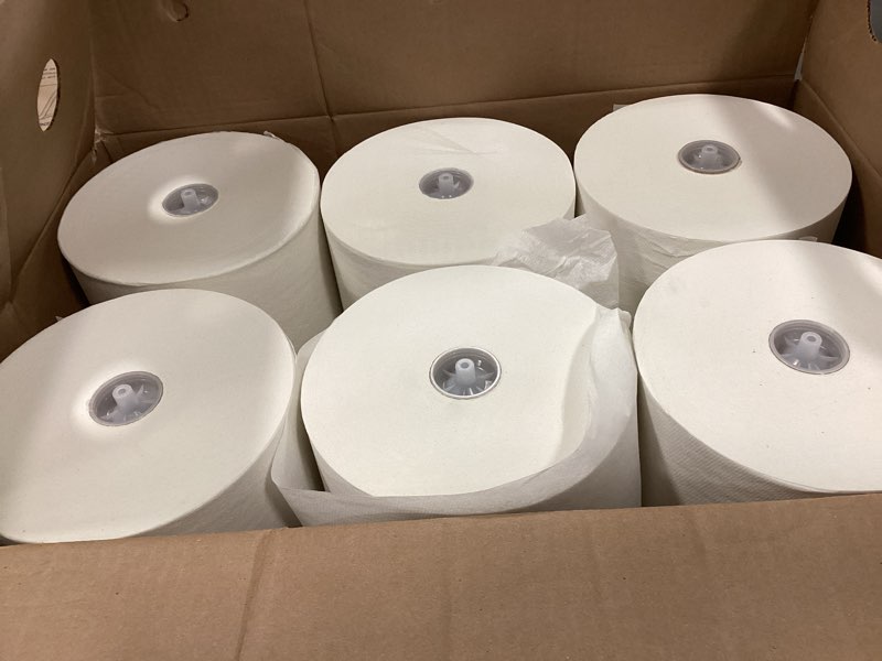 Condition photo showing Good Condition for Pacific Blue Ultra 8 In. High-Capacity Recycled White Paper Towel (6 Rolls-Case)