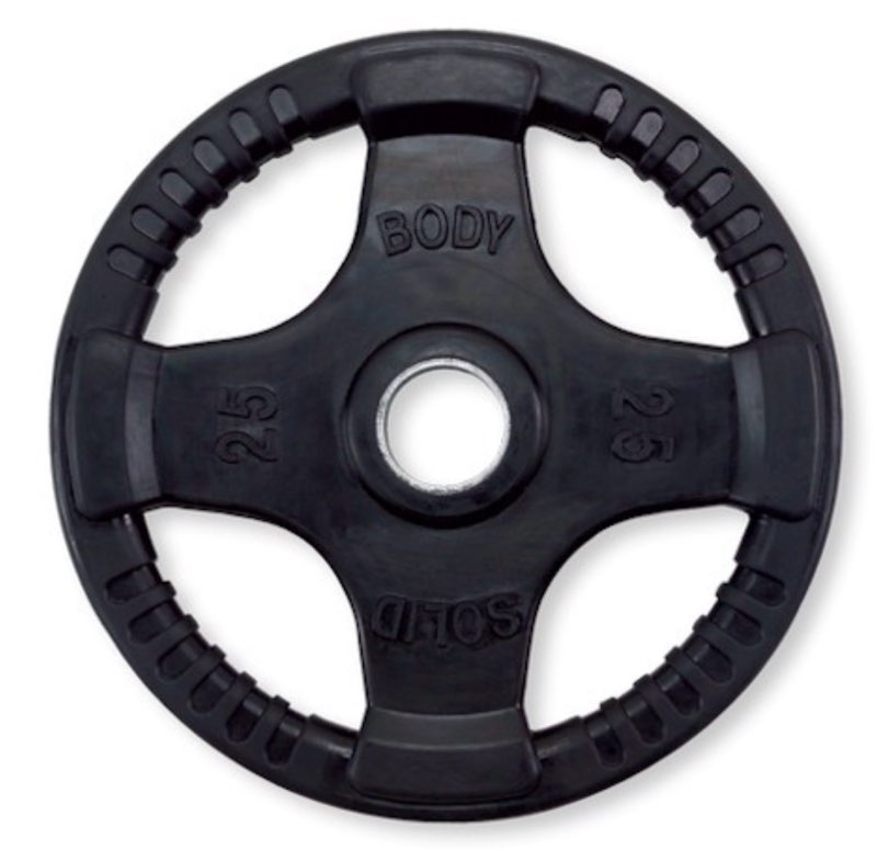 Body-Solid Rubber-Coated Olympic Plates 2 25lb plates