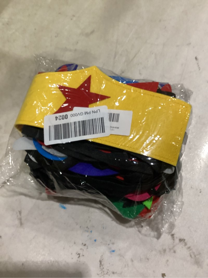 Condition photo showing As Is for superhero masks for kids adults, 35pcs costume masks cosplay eye masks party favors supplies birthday decorations