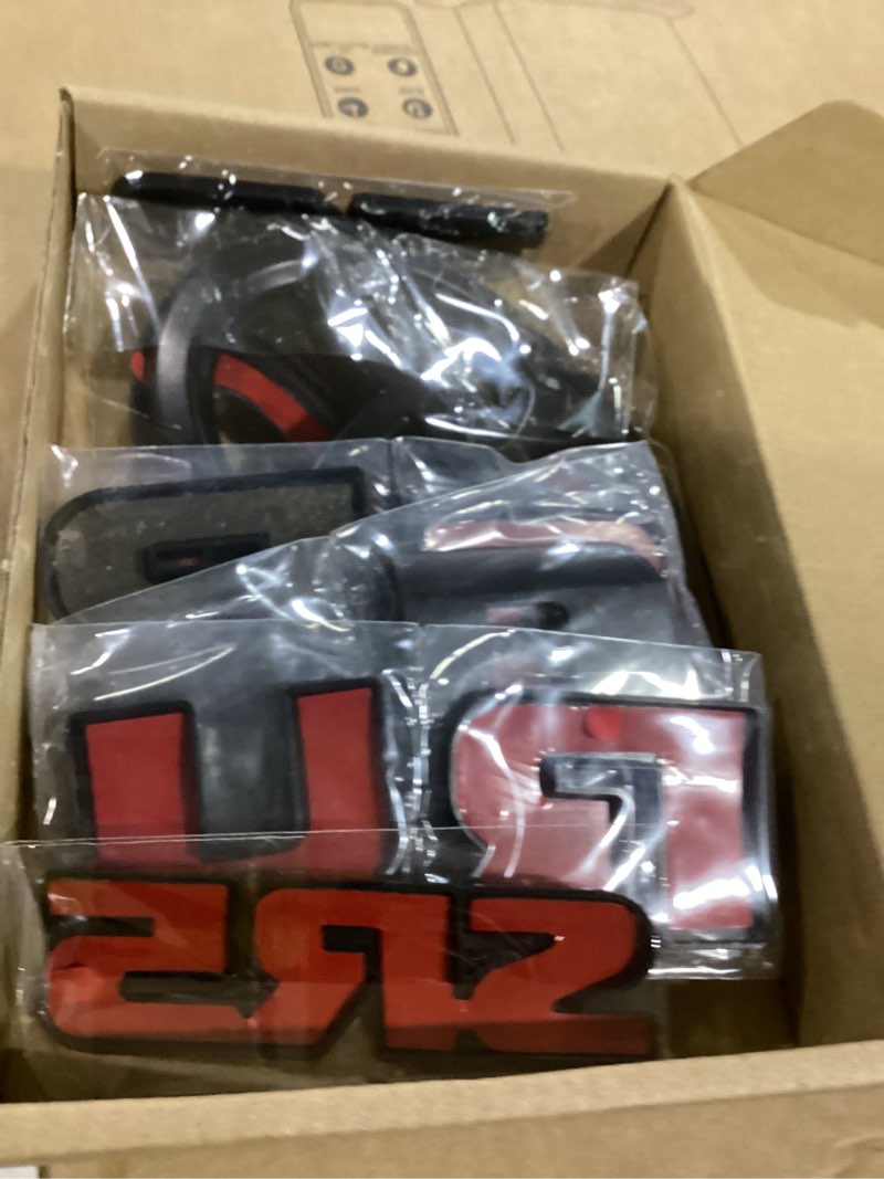 Emblem Overlays Compatible with 2010-2024 ABS Plastic Badge Overlay 0516 with Strong Adhesive Matte Black 11Pcs