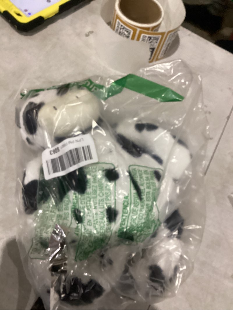 Condition photo showing As Is for LotFancy Cow Stuffed Animal, 16 inch Tubbie Wubbie Soft Plush Cow for Babies, Farm Animal Toy Birthday for Boys Girls, White and Black, Kids Room Decoration, Easter Decorations 16in-Cow