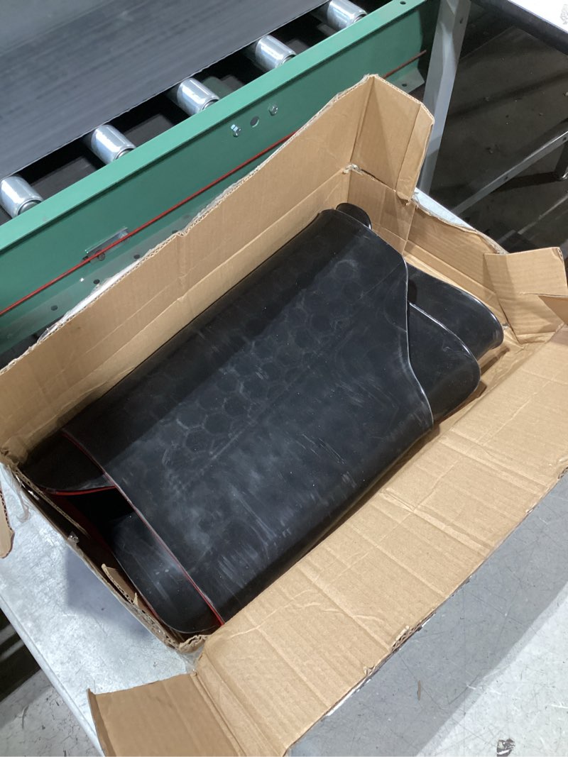 Condition photo showing As Is for car floor mats custom fit for volkswagen vw jetta 2019-2025 2026 black red rubber auto liner mats all weather protection heavy duty odorless red edge 2019-2026 jetta