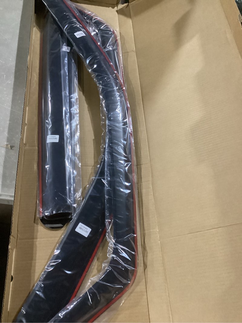 Condition photo showing As Is for in-channel rain guards compatible with ford f150 2015-2025, extra durable side window deflectors, 2020 2021 2022 2023 2024 2025 f150 wind deflectors rain guard black - 4 pcs fit for ford f150 2015-2025 in-channel