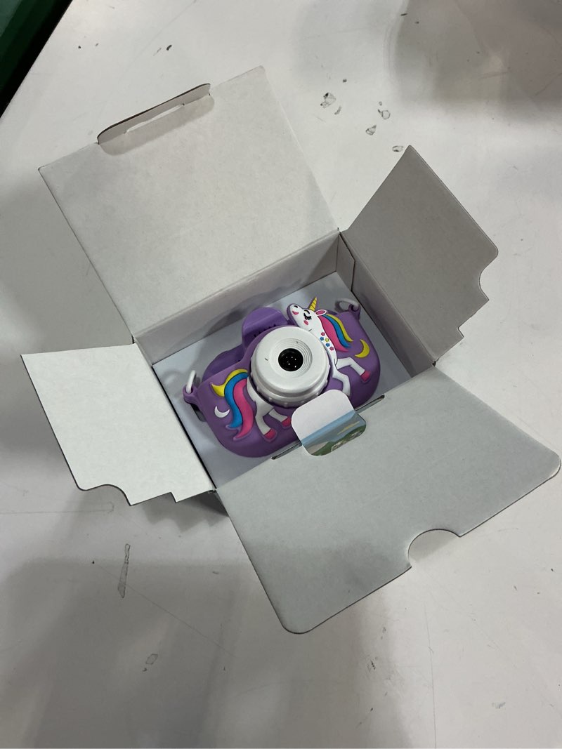 Condition photo showing Good Condition for kids camera digital camera for age 3-8, 1080p toddler camera for kid with 32gb sd card, toddler girls toys age 6-9, christmas birthday gifts for children, purple