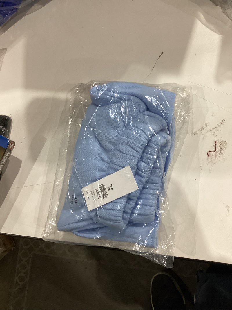 Condition photo showing New/Like New for Gap Girls Raw Hem Logo Shirt X-Small Cerulean Blue 402