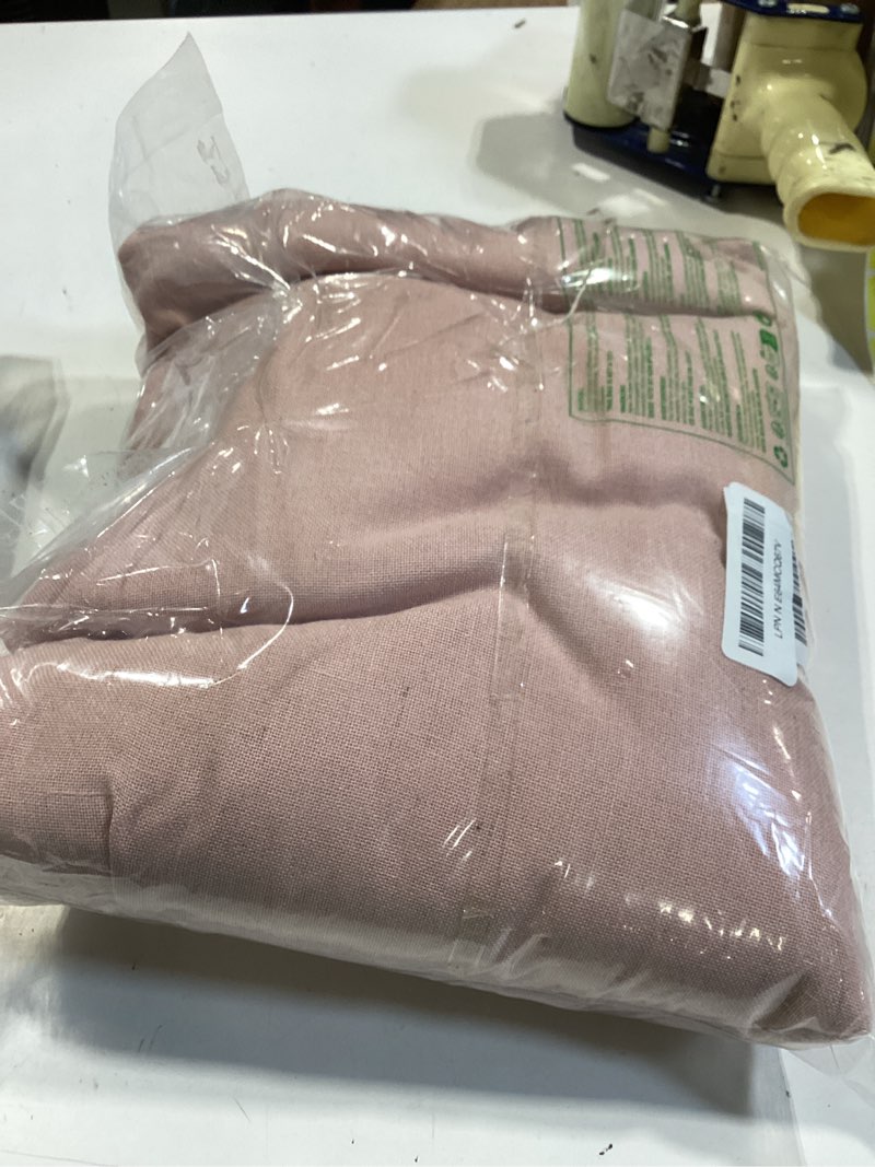 Condition photo showing Good Condition for pony dance pink linen pinch pleated curtains 90 inches long for bedroom, back tab thick drapes for living room with 16 hooks, room darkening natural style curtains, 2 panels, blush, 40" w × 90" l 40"w x 90"l (pack of 2) coral pink