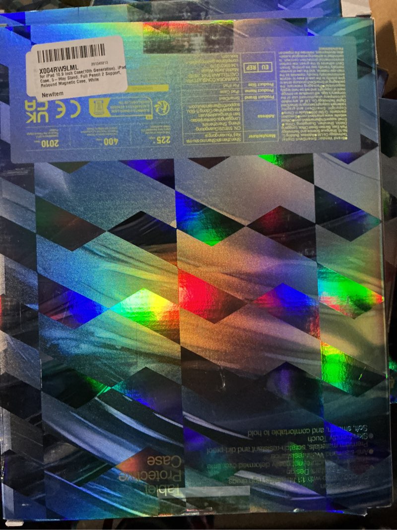 Condition photo showing Good Condition for SMARTDEVIL Magnetic Case for iPad 11th 10th Generation 2025/2022 (11"/10.9"), Lightweight Shockproof Protective Tablet Case Cover with Pencil Holder, Auto Wake/Sleep, 5 Standing Angles, White White iPad 10th