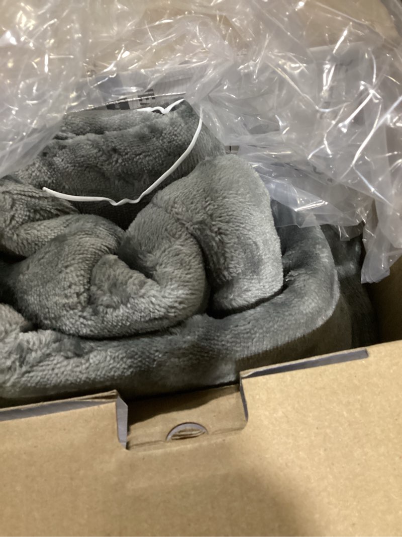 Condition photo showing New/Like New for RENPHO King Size Heating Pad for Back, Mothers Day Gifts for Mom Wife & Birthday Gifts for Men, FSA Eligible, 24"x37" XL Large Weighted Electric Heat Pad for Neck and Shoulders, ETL Certified, Gray 24"x37" Grey