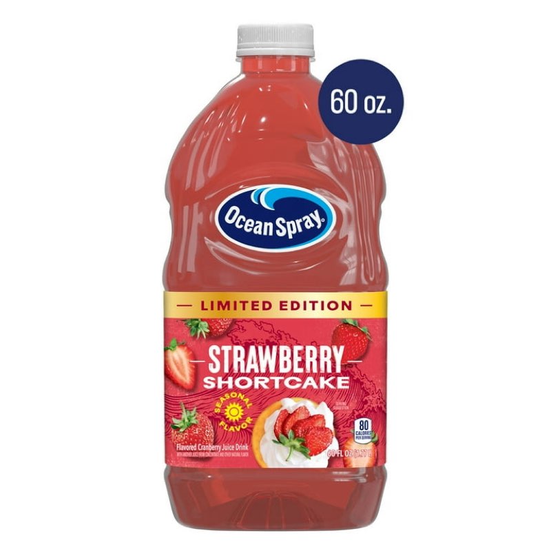 ocean spray® strawberry shortcake juice drink 60 fl oz bottle 8 packs 