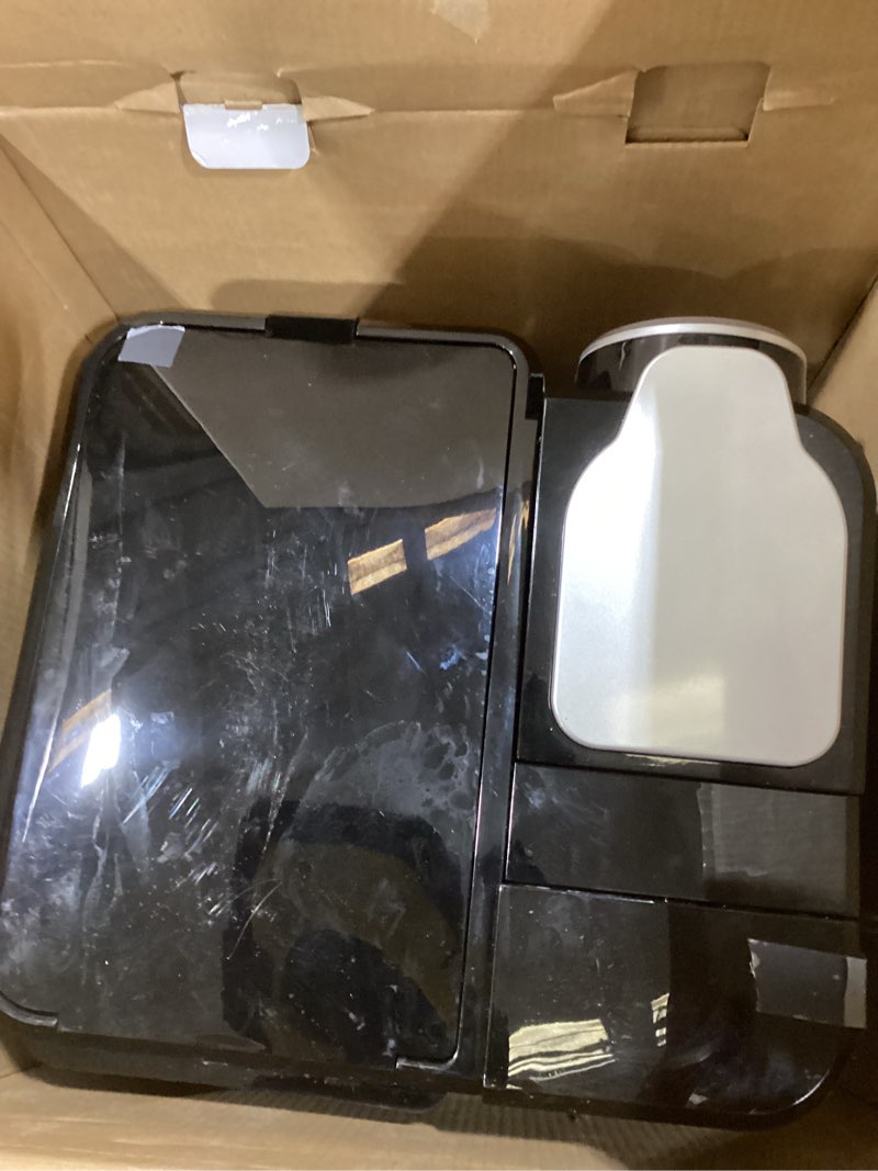 Condition photo showing As Is for cuisinart 12-cup coffee maker, single-serve brewer glass carafe, automatic hot & iced coffee machine, brew strength control and pause, ss-16, stainless steel