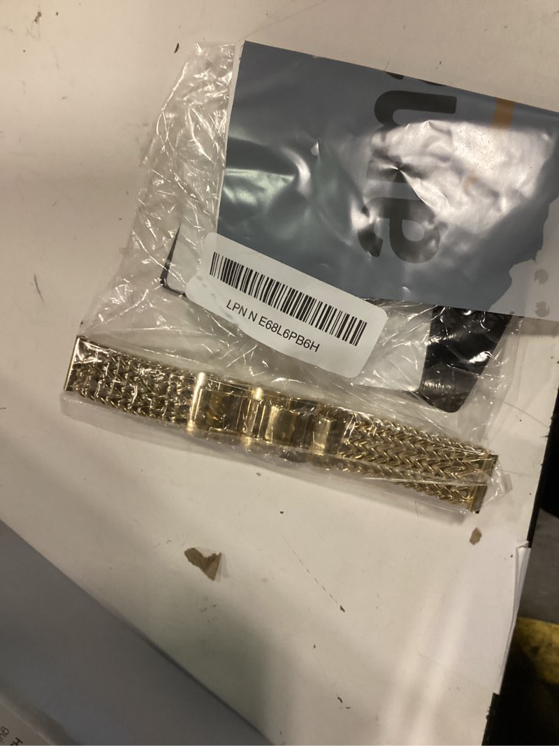 Condition photo showing Good Condition for jr.dm starlight metal watch band women 20mm dressy strap stainless steel chain bracelet compatible with samsung galaxy watch 7/6/5/4/active 2/4 6 classic/5 pro/fe 40mm 42mm 43mm 44mm 45mm 46mm 47mm a3 gold