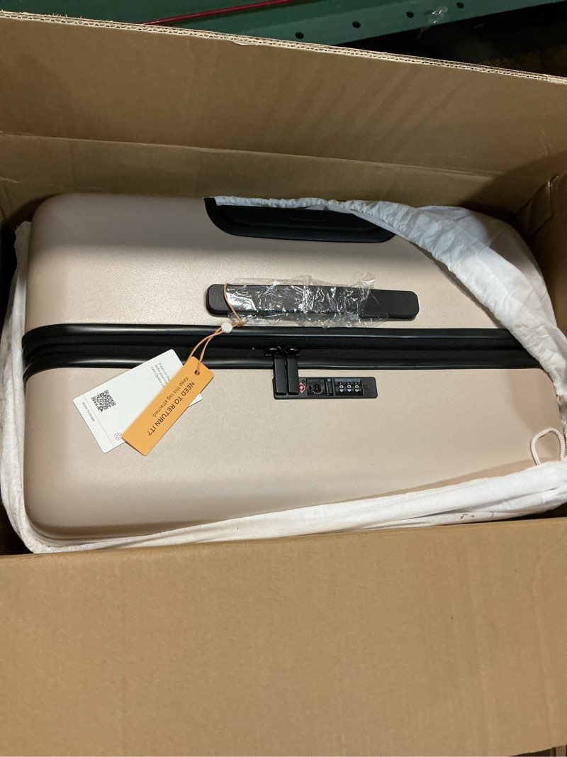 Condition photo showing Good Condition for Expandable Large Check-In Suitcase, Tan