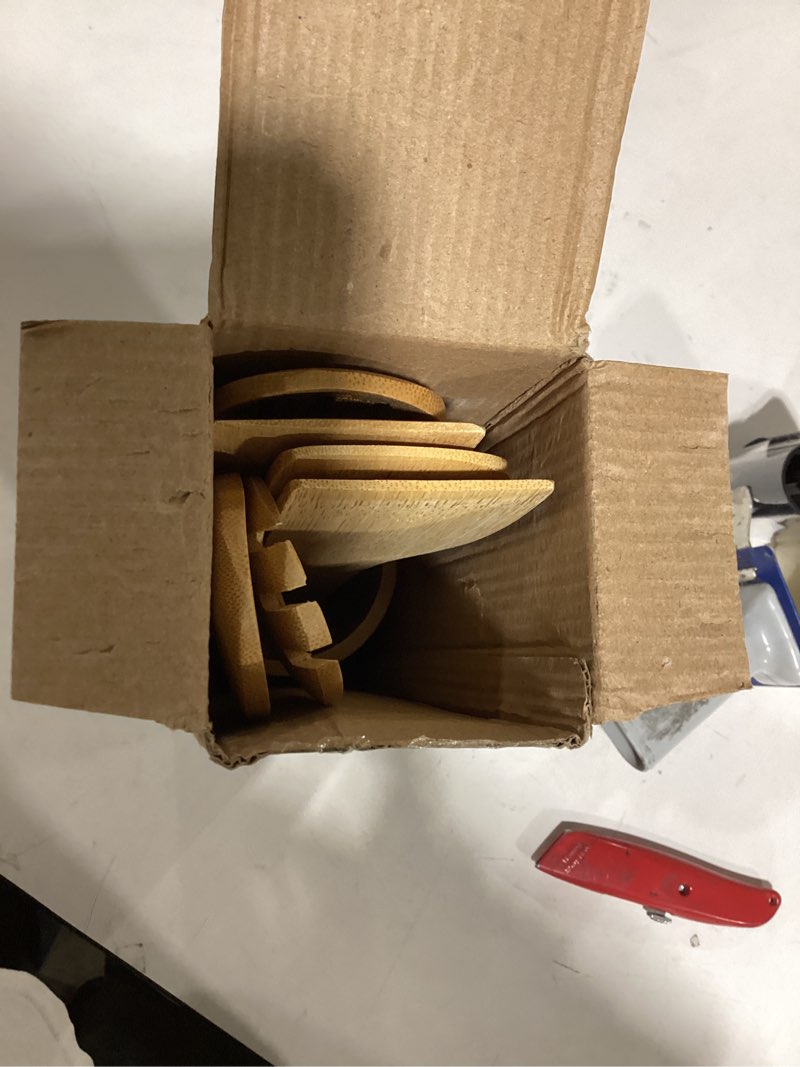 Condition photo showing As Is for star gifts kitchen decor accessories wooden spoons for cooking,7pcs gifts bamboo utensils spatulas nonstick cookware for women,house warming presents,birthday gift