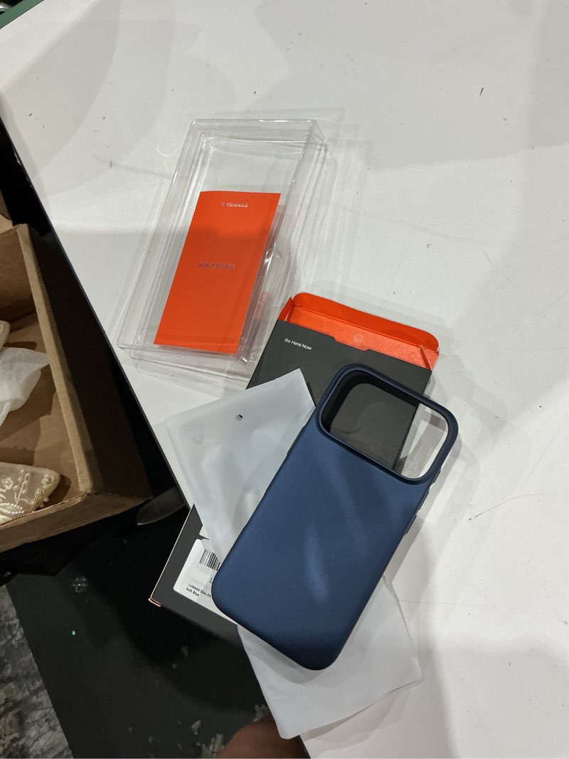 Condition photo showing Good Condition for torras magnetic slim fit for iphone 17 pro case 6.3 inch, ultra-thin, compatible with magsafe, lightweight matte anti-scratch hard pc cover phone case for iphone 17 pro originfit, deep blue 2-deep blue iphone 17 pro