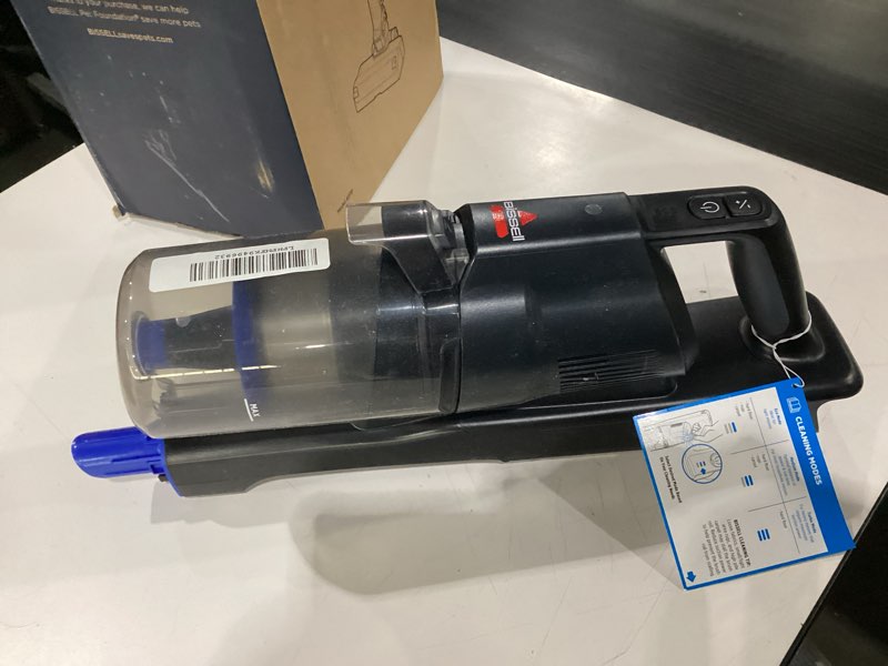 Condition photo showing As Is for Missing parts Bissell PowerClean FurGuard 280W Self-Standing Cordless Vacuum w/Self-Cleaning Brush Roll, Strong Suction, Removeable Battery, Wall Mount, Upholstery Tool & Bright Headlights