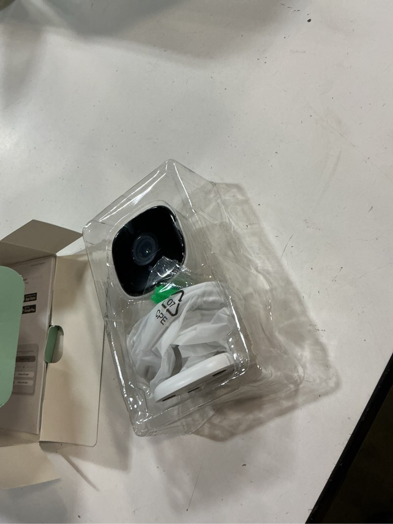 Condition photo showing As Is for merkury smart indoor camera 1080p - wi-fi security cam with night vision, white (1-pack)