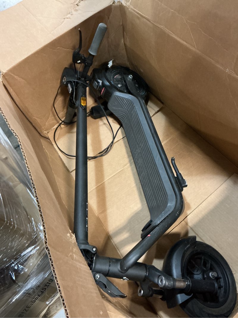 Condition photo showing As Is for Segway E2 Pro Electric Scooter, 18.6 mph Max Speed, 21.7 Miles Max Range, Teens and Adults, Black