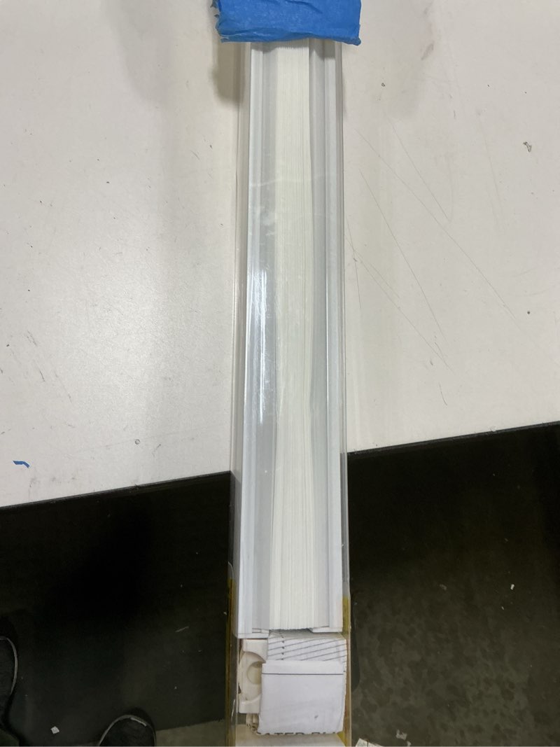 Condition photo showing Good Condition for LazBlinds Tool-Free Cordless Pleated Shades with Suction Cups Light Filtering Top Down Bottom Up Pleated Blinds for Window Size 33" W x 64" H, White White 33" W x 64" H