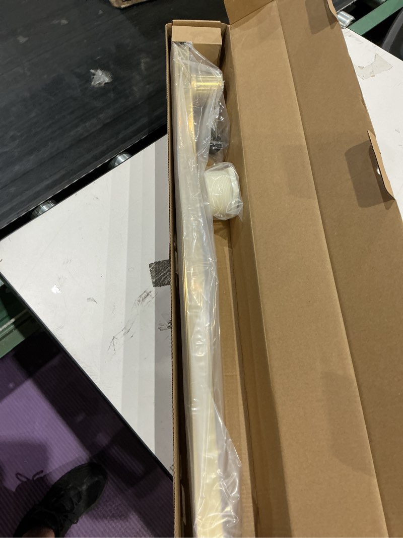 Condition photo showing New/Like New for exf offset linear shower drain 36 inch brushed gold, 304 stainless steel with hair catcher, adjustable feet for bathroom tile floor, cupc certified brushed gold 36 in