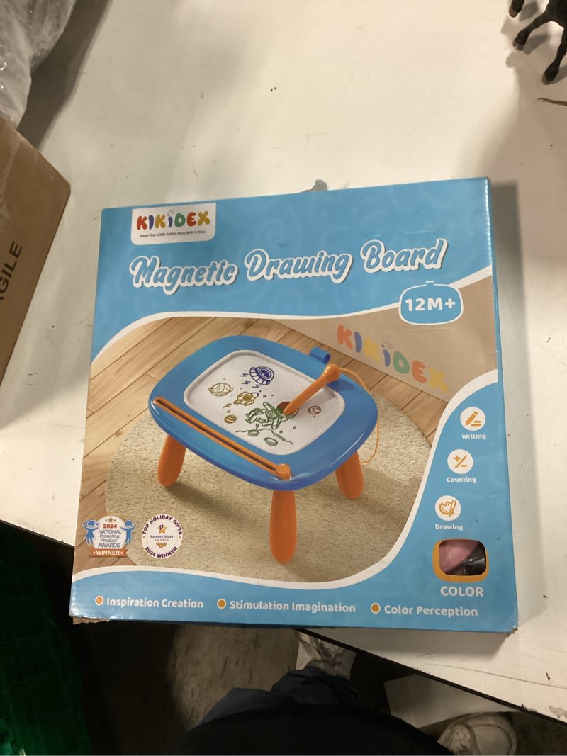 Condition photo showing New/Like New for Kikidex Magnetic Drawing Board, Toddler Girl Toys for 1-2 Year Old, Doodle Board Pad Learning and Educational Toys for 1 2 3 Year Old Baby Kids Birthday Gift(Soft Pink)