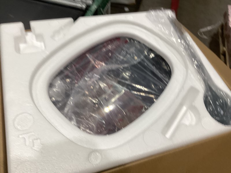 Condition photo showing As Is for ninja mc1001 foodi possiblecooker pro 8.5 quart multi-cooker, with 8-in-1 slow cooker, dutch oven, steamer, glass lid integrated spoon, nonstick, oven safe pot to 500°f, sea salt gray