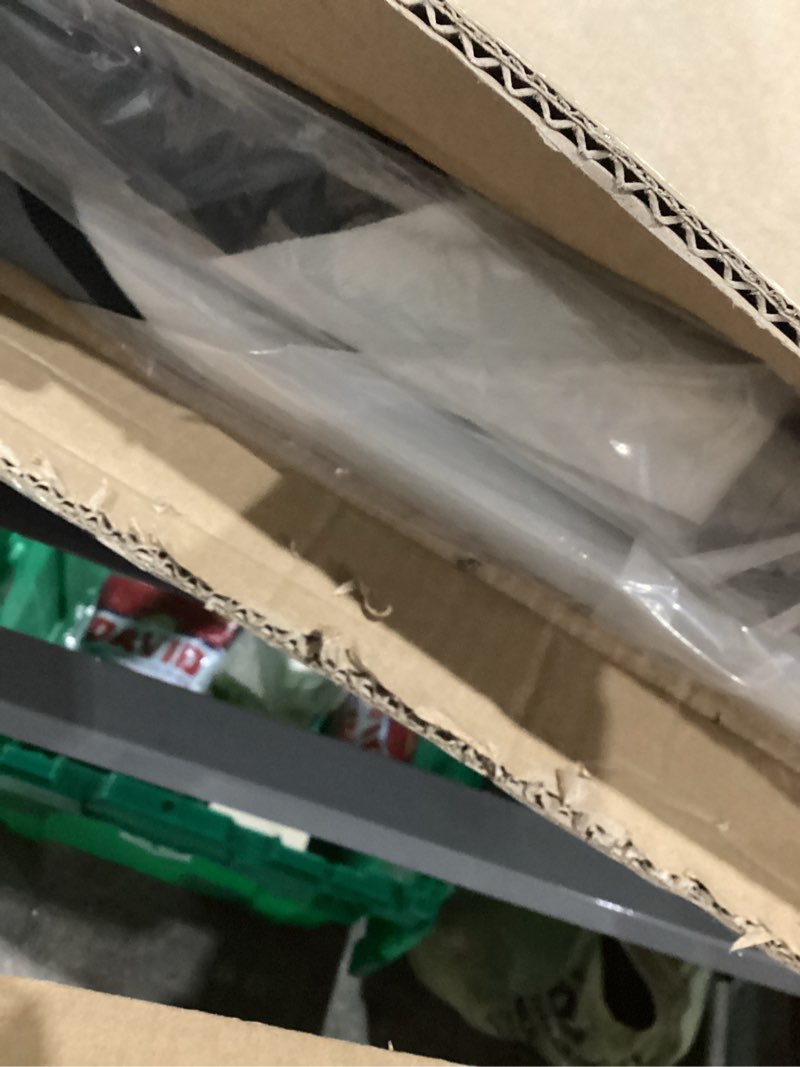 Condition photo showing New/Like New for Lesure Collapsible Dog Crate - Portable Travel Kennel for Extra Large Dog, 4-Door Pet Crate with Mesh Windows, Indoor & Outdoor, Light Gray 42.0"L x 28.0"W x 31.0"H Light Grey