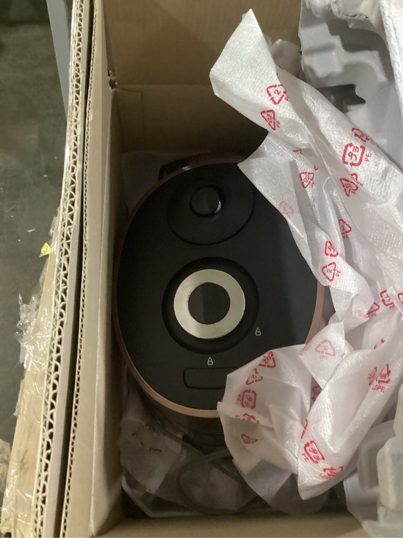 Condition photo showing As Is for CUCKOO High Pressure Rice Cooker 6-Cup Uncooked / 12-Cup Cooked with Nonstick Inner Pot, Versatile Rice Maker with 12 Menu Options and Steam Plate, Fuzzy Logic Tech, Voice Guide, Black (CRP-P0609S) 6 CUP Black