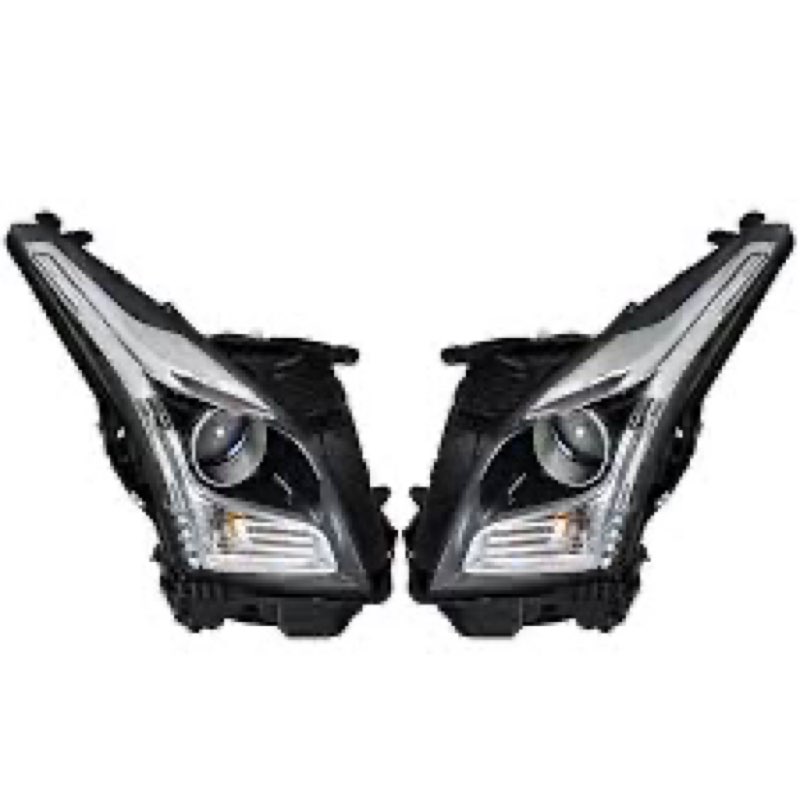 silscvtt headlights assembly replacement for ats sedan 2013-2018 halogen type projector headlights d