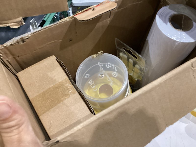 Condition photo showing Good Condition for Melissa & Doug Easel Accessory Set - Paint, Cups, Brushes, Chalk, Paper, Dry-Erase Marker - FSC Certified MAIN