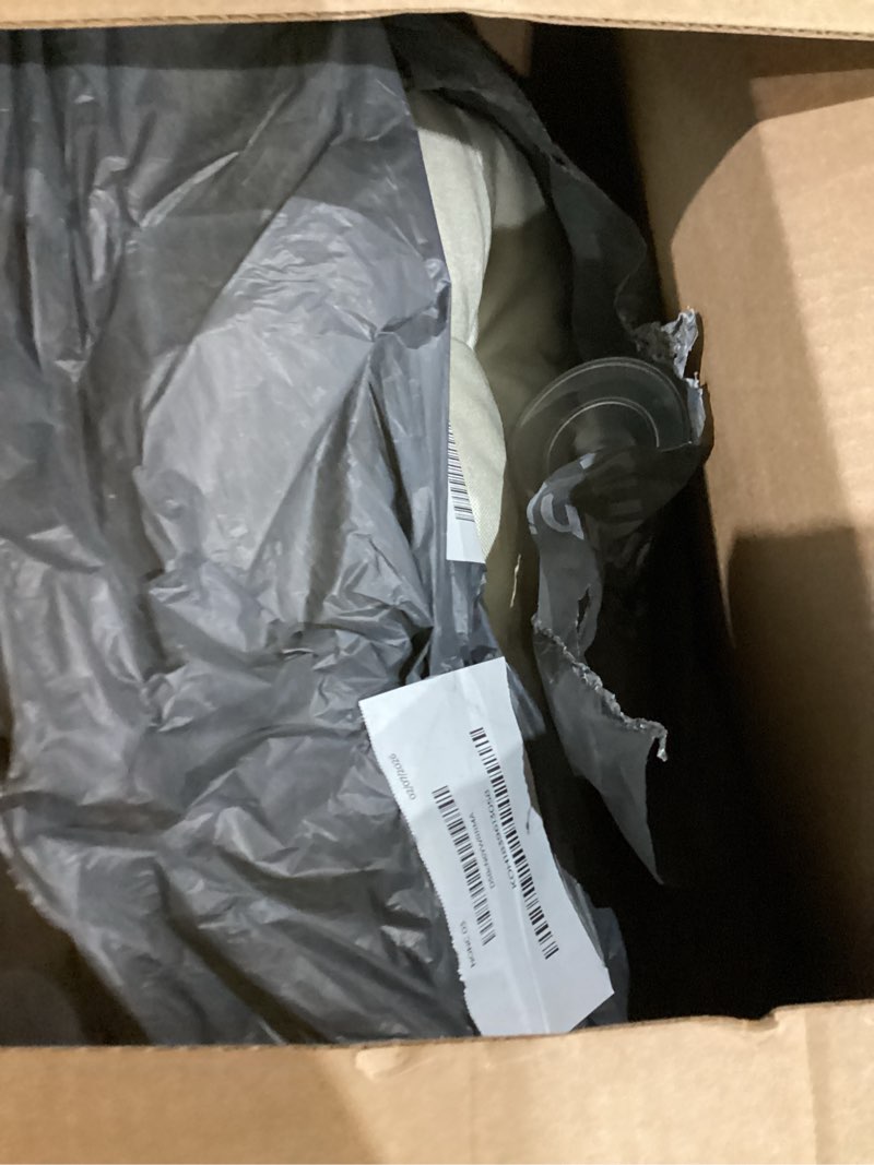 Condition photo showing As Is for Cat Window Perch with Industrial-Grade Suction Cups - Solid Pine Wood Hammock Bed, Soft Cushion - 42 lb Capacity for Cats Inside Beige Medium