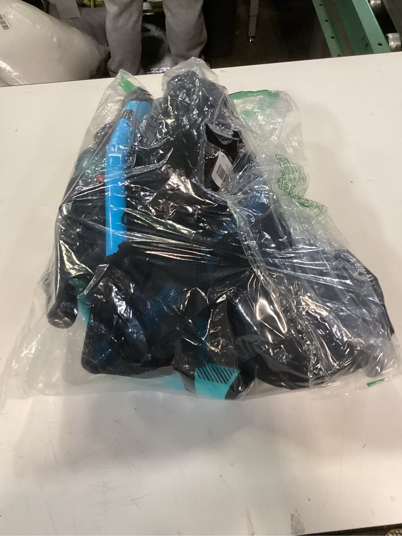 Condition photo showing As Is for Greatever Full Face Snorkel Mask, Snorkeling Gear for Adults with Latest Dry Top Breathing System and Detachable Camera Mount, Foldable Snorkel Mask Adult, Snorkels Anti-Fog(Black/Grey, L/XL)