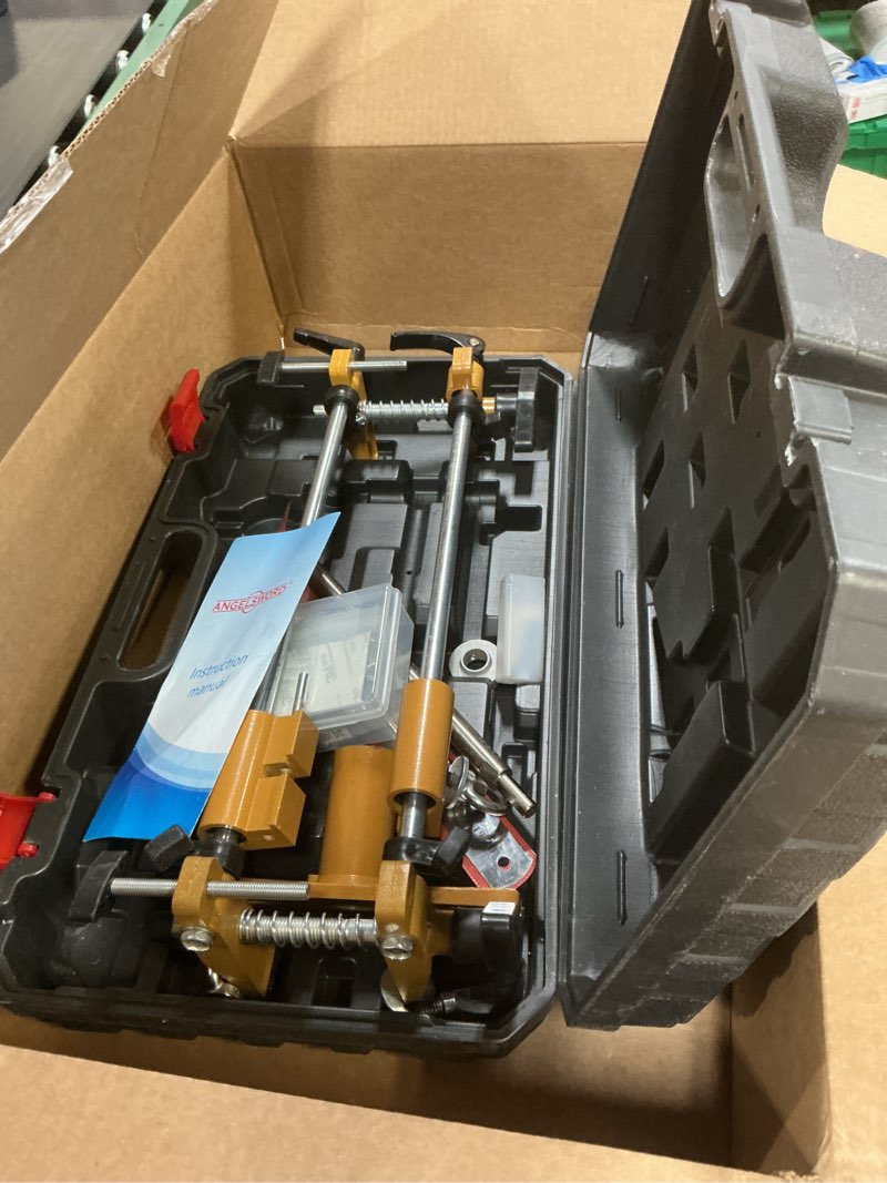 Condition photo showing Good Condition for angelsword door lock installation kit, door lock hole opener kit, lock mortiser for wooden doors, mortise jig with 3 drill bits