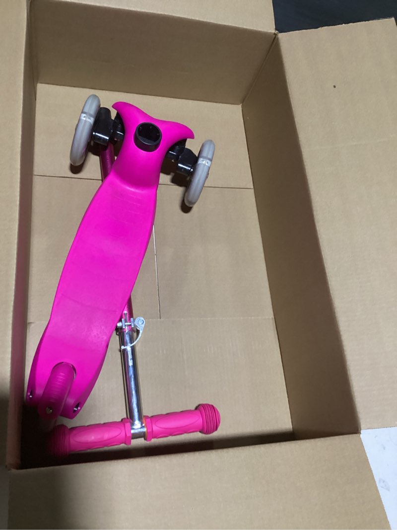 Condition photo showing Good Condition for 3 Wheel Scooters for Kids, Kick Scooter for Toddlers 3-6 Years Old, Boys and Girls Scooter with Light Up Wheels, Mini Scooter for Children Pink