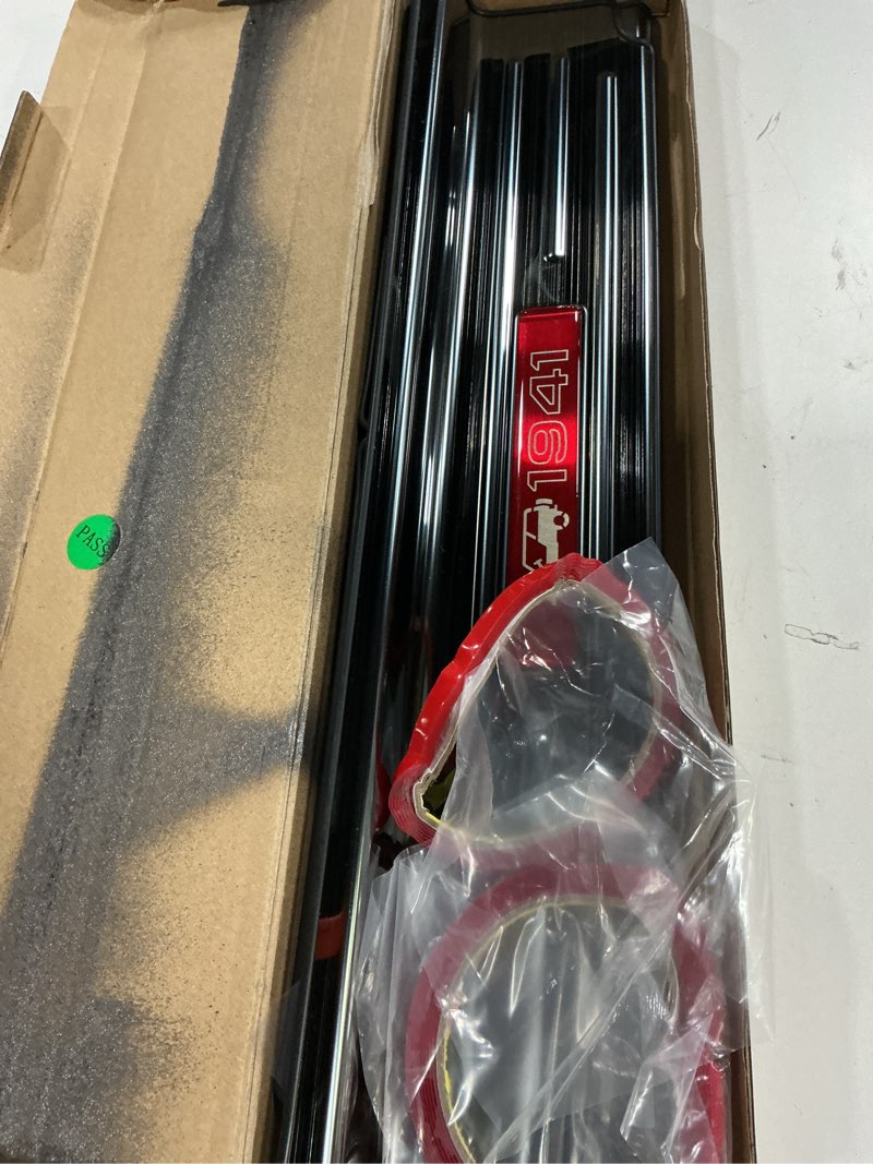 Condition photo showing Good Condition for upgraded door sill guards compatible with jeep wrangler jl jlu 2018-2025 2026 & gladiator jt 2020-2025 2026 accessories stainless steel door entry guard (4-door brushed black)