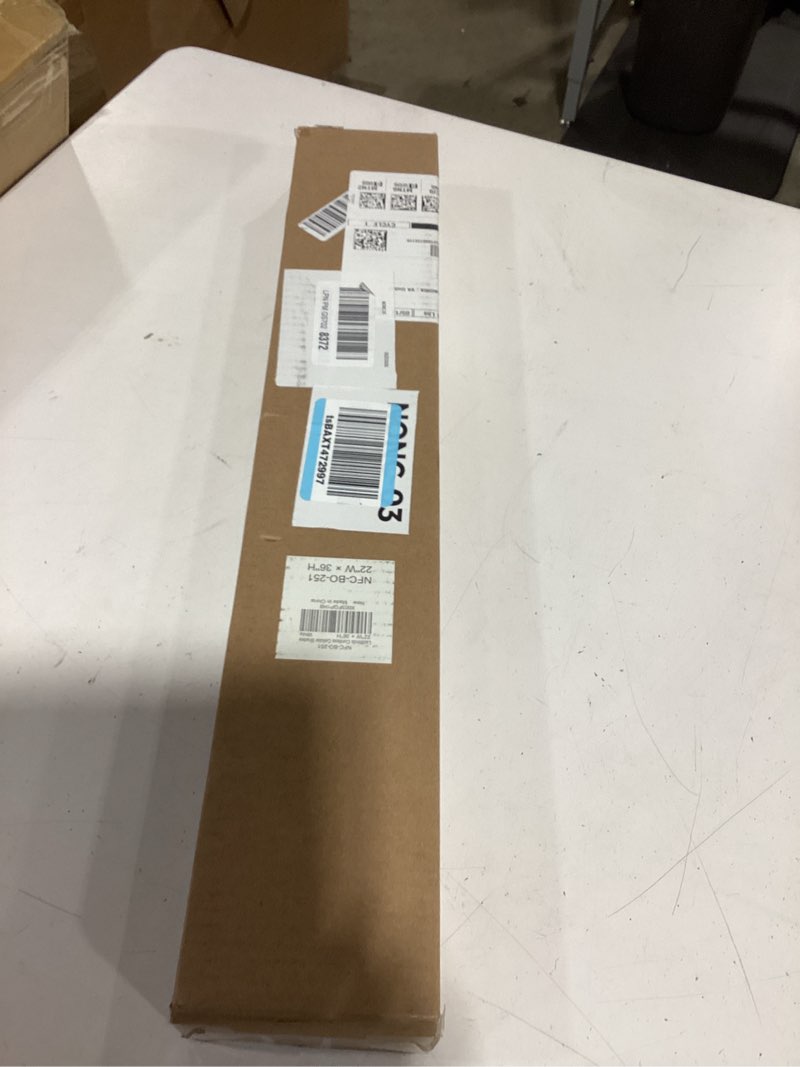 Condition photo showing As Is for lazblinds cordless cellular shades, no tools no drill blackout honeycomb shades pleated blinds for windows, 22'' w x 36'' h, silver white blackout-silver white 22'' w × 36'' h